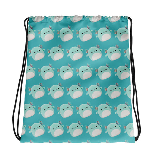 Axolotl drawstring bag