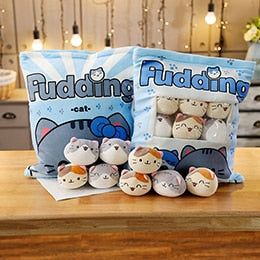 Plushmallow Pudding Kittens Plushie Bag