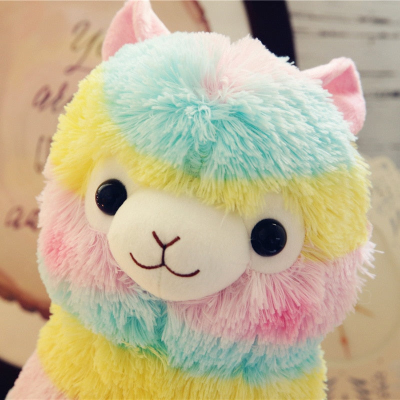 Plushmallow Rainbow Alpaca Plushie