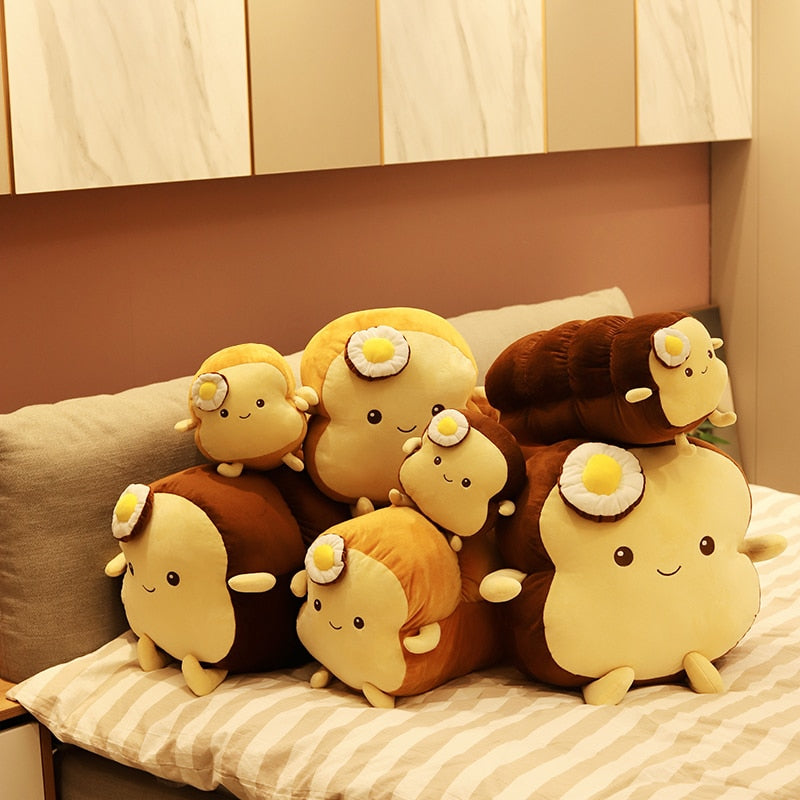 Plushmallow Fried Egg & Bread Plushie