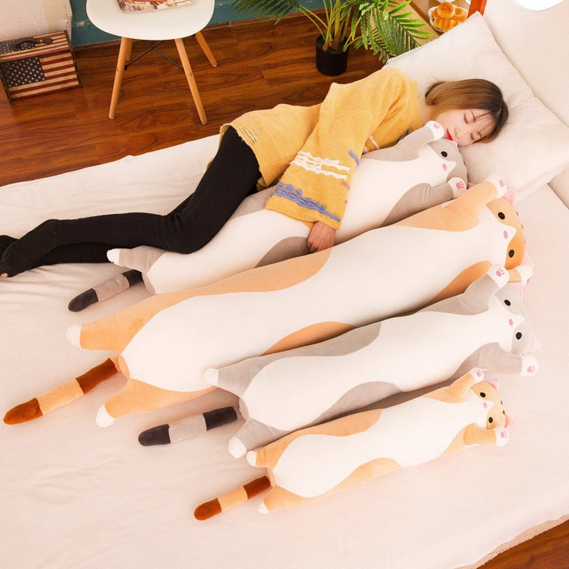 Plushmallow SuperSquish Long Sausage Cat Plushie