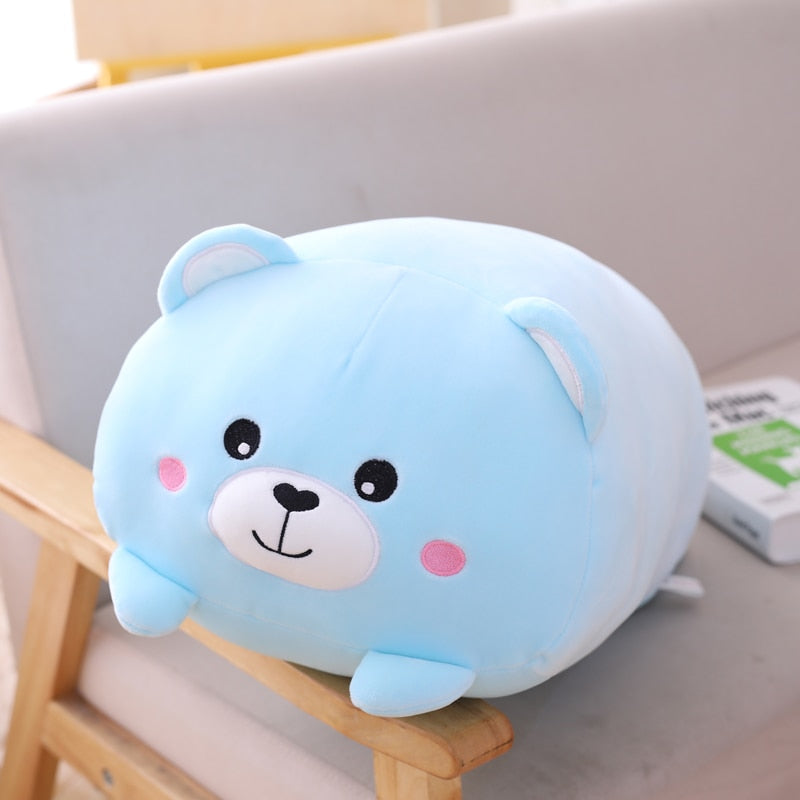 Plushmallow SuperSquish Long Squishy Dinosaur, Pig, Cat, & Panda Plushy