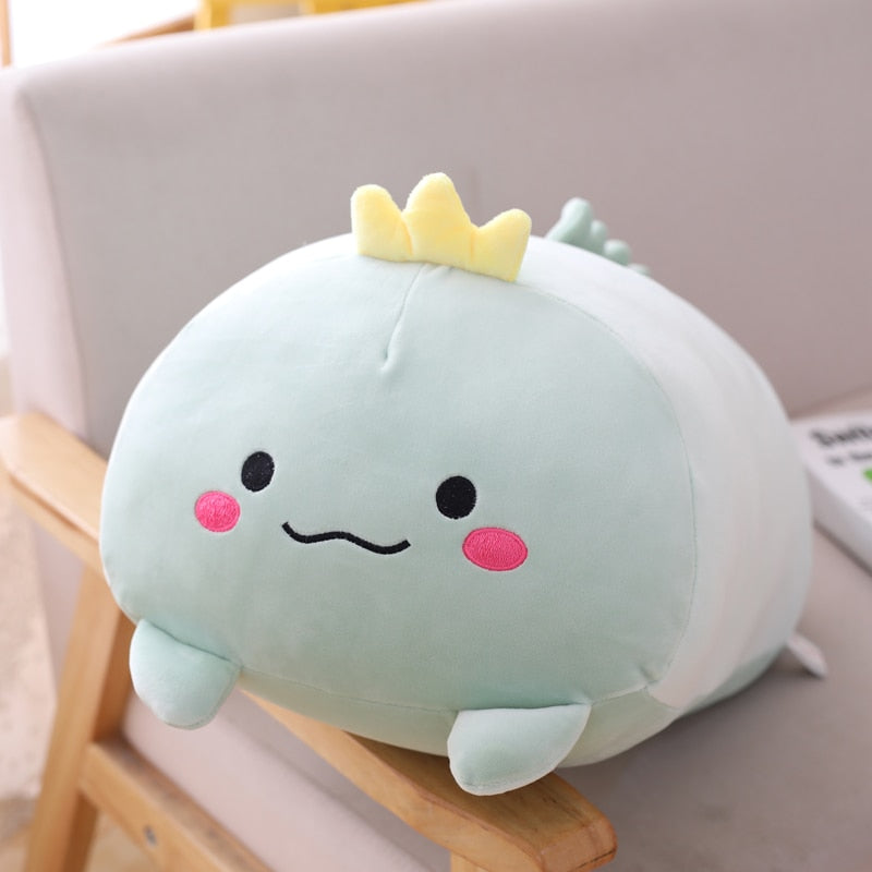 Plushmallow SuperSquish Long Squishy Dinosaur, Pig, Cat, & Panda Plushy