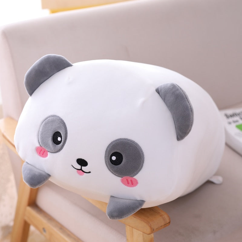 Plushmallow SuperSquish Long Squishy Dinosaur, Pig, Cat, & Panda Plushy
