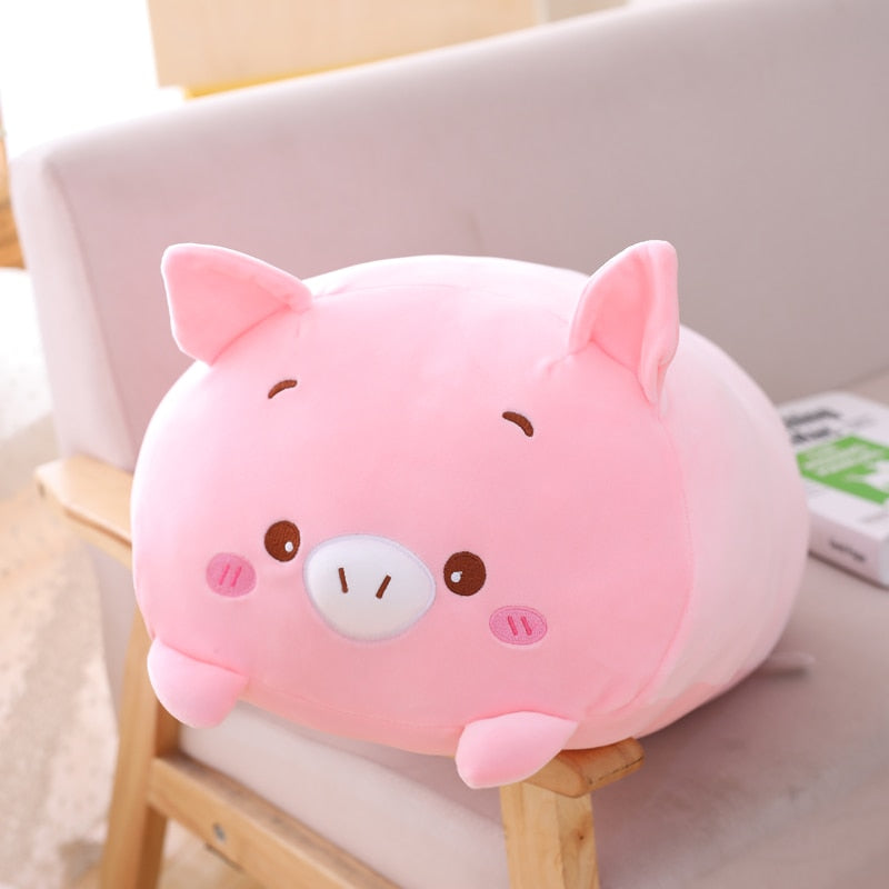Plushmallow SuperSquish Long Squishy Dinosaur, Pig, Cat, & Panda Plushy