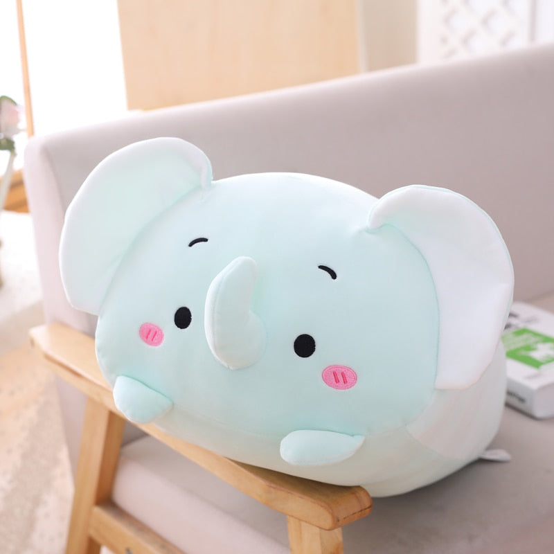 Plushmallow SuperSquish Long Squishy Dinosaur, Pig, Cat, & Panda Plushy
