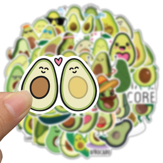 Cute Avocado Stickers (50 Pcs)