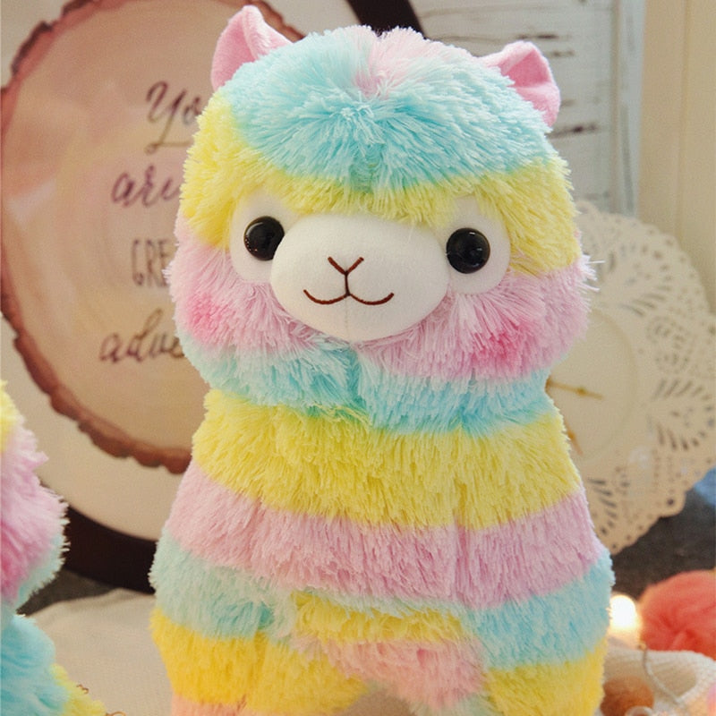 Plushmallow Rainbow Alpaca Plushie
