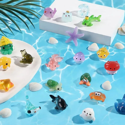 Mini Ocean Resin Animals