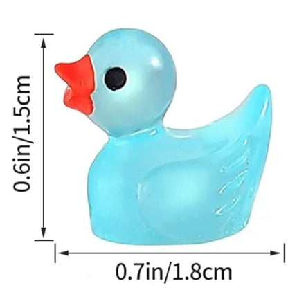 Mini Duck Figurines - Glow in The Dark