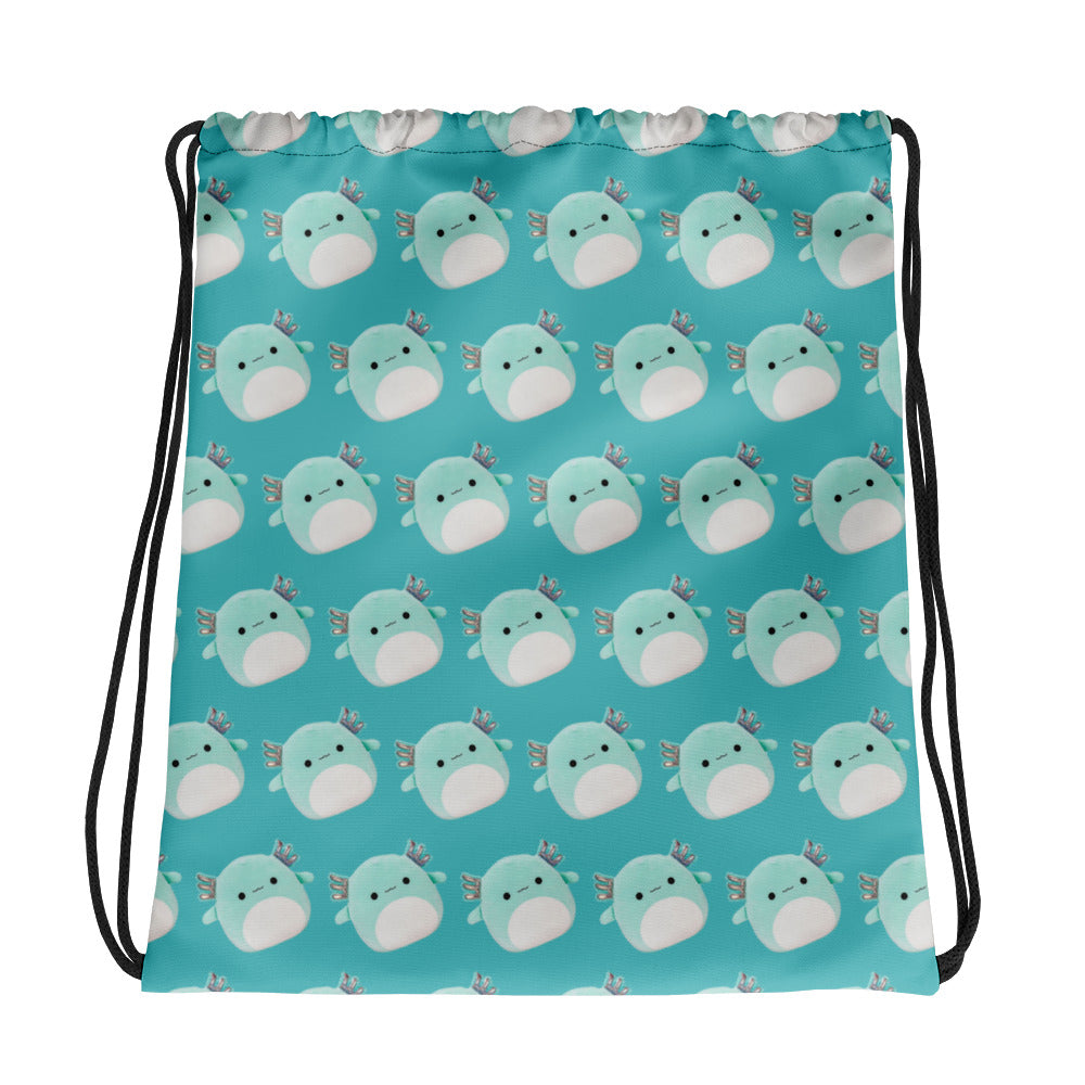 Axolotl drawstring bag