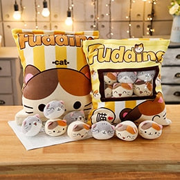 Plushmallow Pudding Kittens Plushie Bag