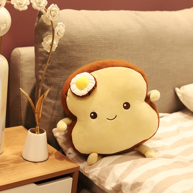 Plushmallow Fried Egg & Bread Plushie