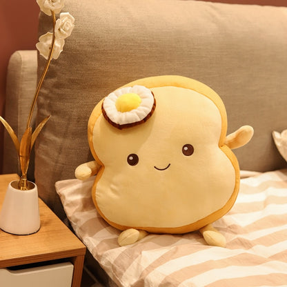 Plushmallow Fried Egg & Bread Plushie