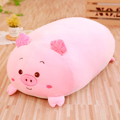 Plushmallow SuperSquish Long Squishy Dinosaur, Pig, Cat, & Panda Plushy