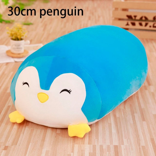 Plushmallow SuperSquish Long Squishy Dinosaur, Pig, Cat, & Panda Plushy