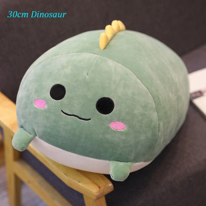 Plushmallow SuperSquish Long Squishy Dinosaur, Pig, Cat, & Panda Plushy