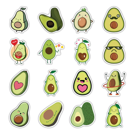 Cute Avocado Stickers (50 Pcs)