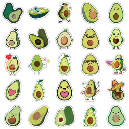Cute Avocado Stickers (50 Pcs)