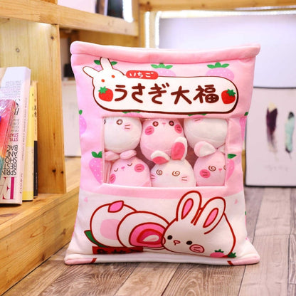 Plushmallow Plushie Pudding Bag - Animals and Fruits