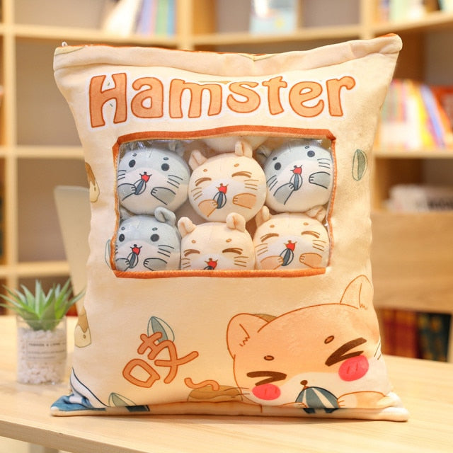 Plushmallow Plushie Pudding Bag - Animals and Fruits