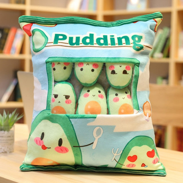 Plushmallow Plushie Pudding Bag - Animals and Fruits