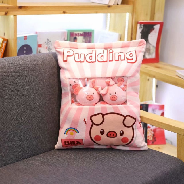 Plushmallow Plushie Pudding Bag - Animals and Fruits