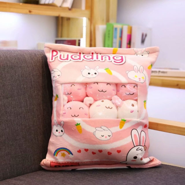 Plushmallow Plushie Pudding Bag - Animals and Fruits