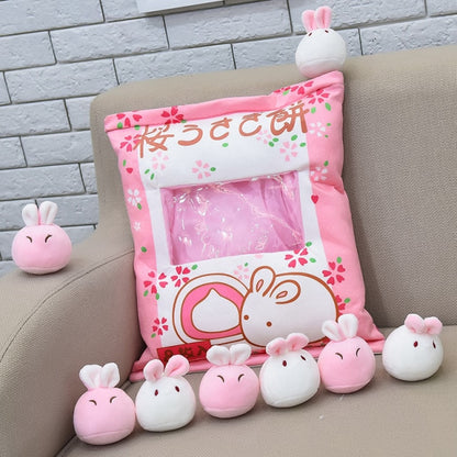 Plushmallow Plushie Pudding Bag - Animals and Fruits