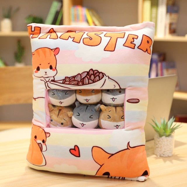 Plushmallow Plushie Pudding Bag - Animals and Fruits