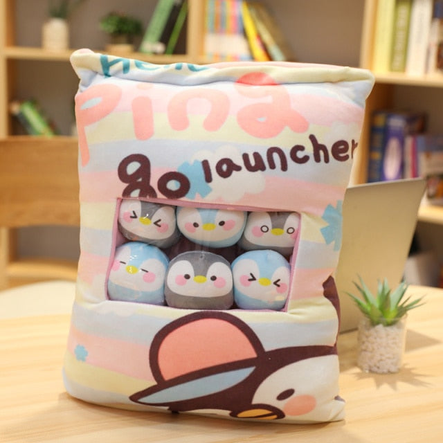 Plushmallow Plushie Pudding Bag - Animals and Fruits