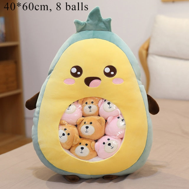 Plushmallow Plushie Pudding Bag - Animals and Fruits